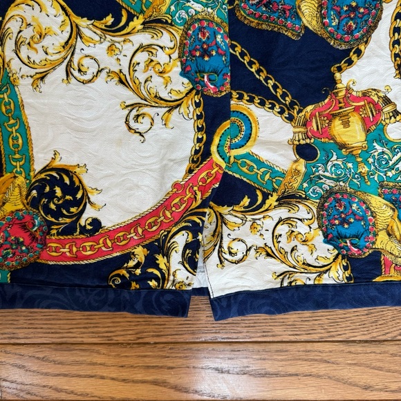 Vintage Adrianna Papell Vibrant Blue and Gold Dress - Picture 4 of 4